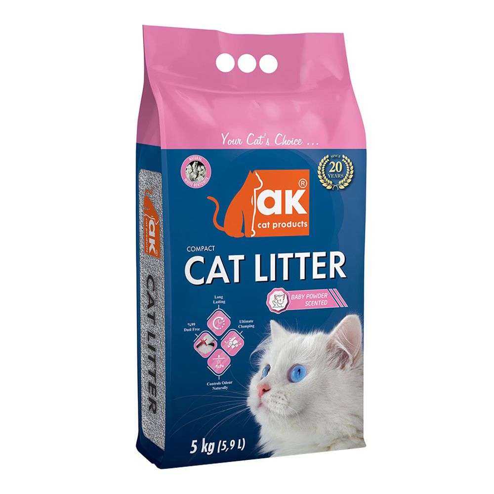 Ak Cat Litter Baby Powder Scented 5 KG shop your grocery from Nana App