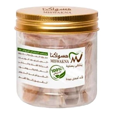 مسواكنا عبوة مسواك ميني طبيعي 6 سم - 25 حبة