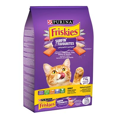 Purina Cat Food A Full Meal With Fish Flavor For Adult Cats 1.1 KG