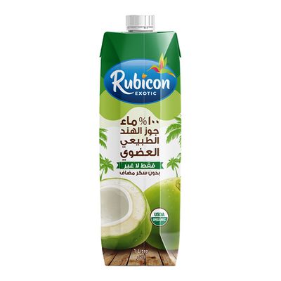 روبيكون ماء جوز الهند طبيعي عضوي مستورد 1 لتر