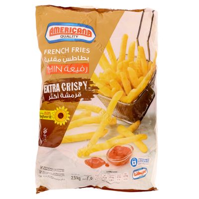 Americana French Fries Thin Extra Crispy 2.5 KG