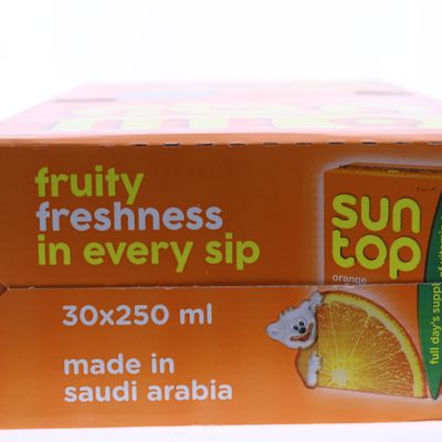 سن توب عصير برتقال كرتون 250 مل × 30