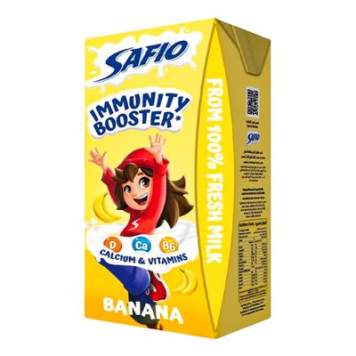 صافيو حليب طويل الأجل كامل الدسم بنكهة الموز - 185 مل