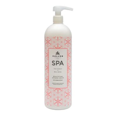 Kallos SPA Beautifying Shower Cream with Rose Extract - 1000ml