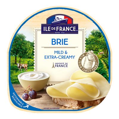 Ile De France Brie Slices Cheese - 150g