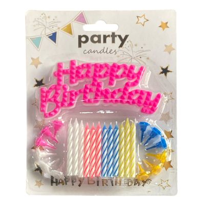 Birthday Candles Colored
