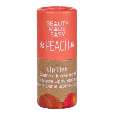 Beauty Made Easy Natural Tinted Lip Balm Peach - 6g