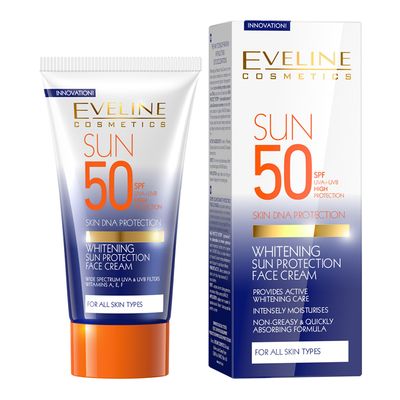 Eveline SUN PROTECTION FACE and Skin Whitening Cream SPF 50 - 50ml