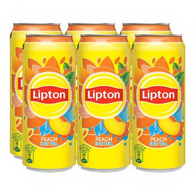 Lipton Iced Tea Peach Flavor 315 ML × 6