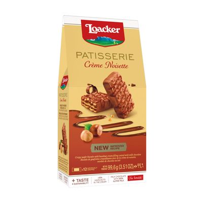 Loacker Wafer Patisserie With Milk Chocolate & Hazelnut Cream 99.6 G
