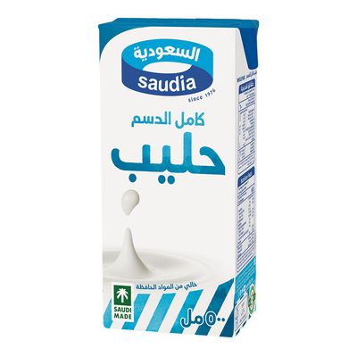 السعودية حليب طويل الأجل كامل الدسم 500 مل