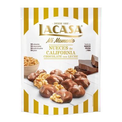 Lacasa Walnut Coated With Milk Chocolate Gluten Free 115 G
