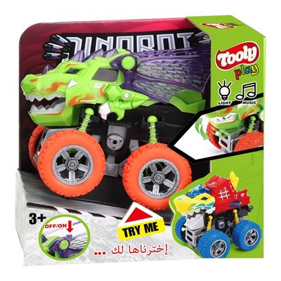 Tooly Play Toy Friction Powered Push And Go  Car With Light And Sound
