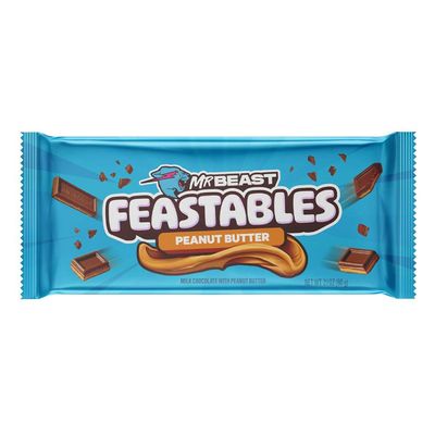 MrBeast Feastables Milk Chocolate with Peanut Butter (Imported) - 60g