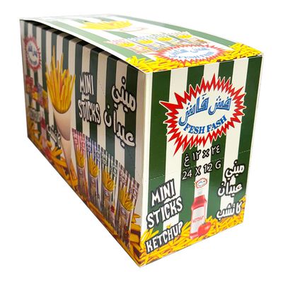 Fesh Fash Potato Sticks Mini Ketchup Flavor 12 G × 24