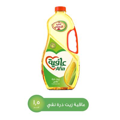 عافية زيت ذرة صافي 1.5 لتر