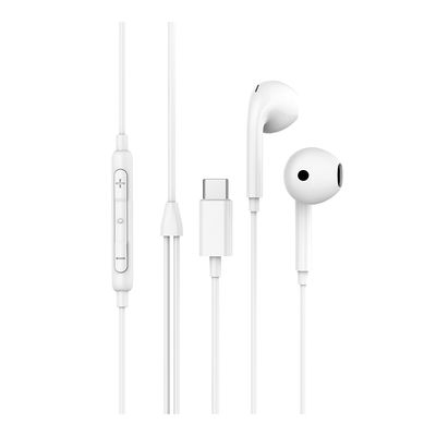 G-Tab Wired Earphones Type C - White - VEC10 