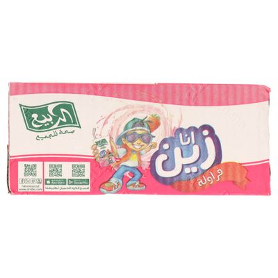 الربيع حليب بنكهة الفراولة انا زين كرتون 125 مل × 18