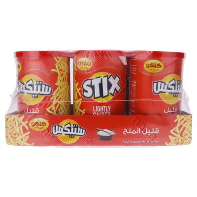 ستيكس عيدان بطاطس قليل الملح كرتون 45 جرام × 6