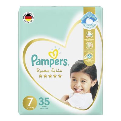 Pampers Diapers Premium Care size 7 35 Diapers