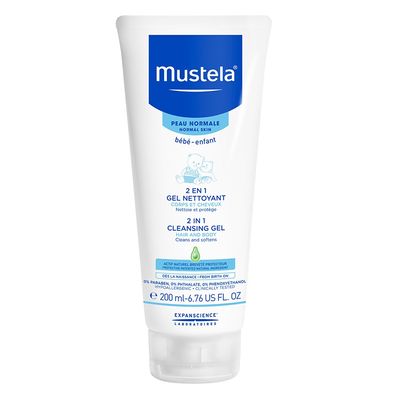 Mustela Baby 2 In 1 Cleansing Gel For Babies Hair & Body - 200ml