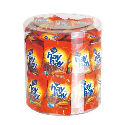 Time Biscuit Sandwich Hay Hay Coated With Cocoa Cream 10 G × 48