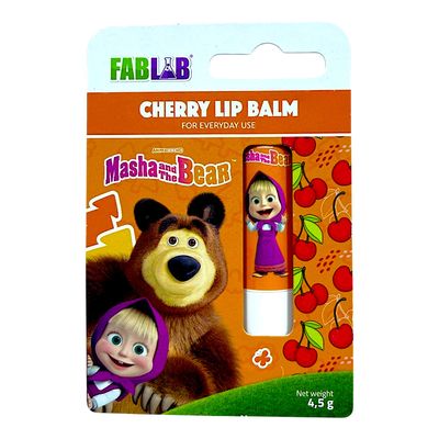 فاب لاب مرطب شفاه بنكهة الكرز - ماشا والدب - 4.5 جرام