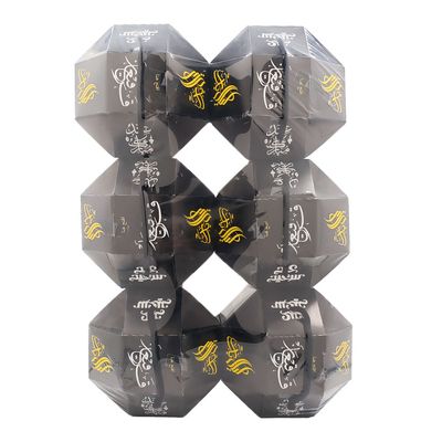 Layal Badr Gargeean Round Shahoda - Black