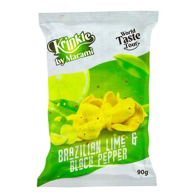 Marami Krinkle Chips Brazilian Lime & Black Pepper Flavor 90 G