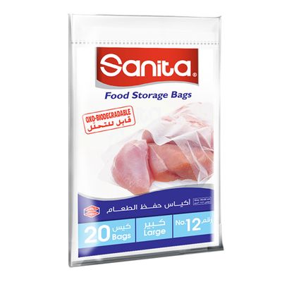 Sanita Food Storage Bags No.12 20 Large Bags