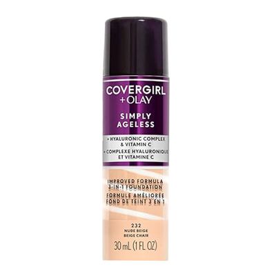 Covergirl Simply Ageless 3 In 1 Liquid Foundation Nude Beige 232 - 30ml