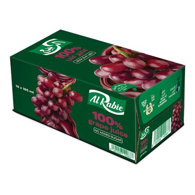 Alrabie Juice Grape 185 ML × 18 Box