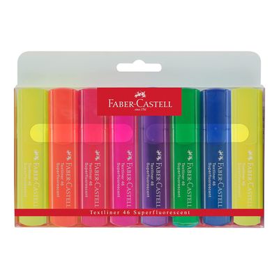 Faber Castell Highlighter Pens Super Fluor 8 Pens
