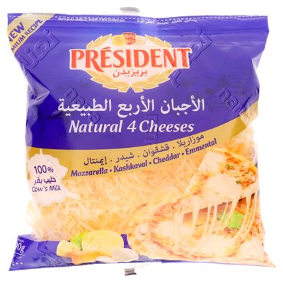 President Cheese The Four Natural Shredded 400 G