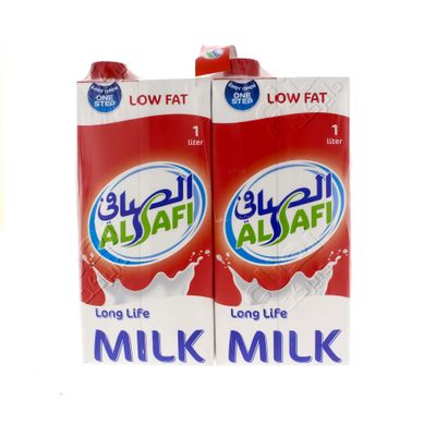 الصافي حليب طويل الأجل قليل الدسم 1 لتر × 4