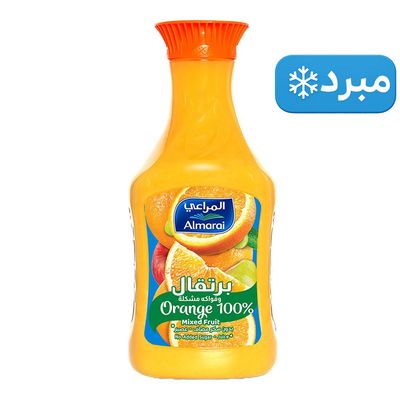 Almarai Juice Orange And Mixed Fruit Flavor No Added Sugar 1.4 L