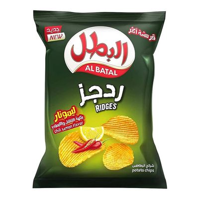 البطل شيبس ردجز بنكهة الفلفل والليمون 155 جرام