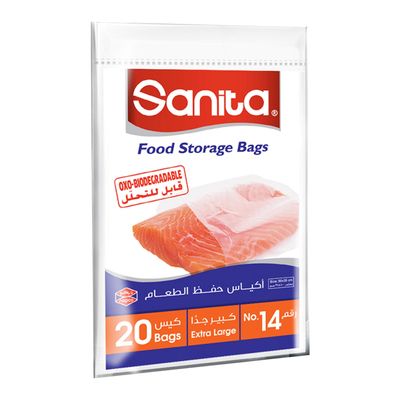Sanita Food Storage Bags No.14 Extra Large 20 Bags