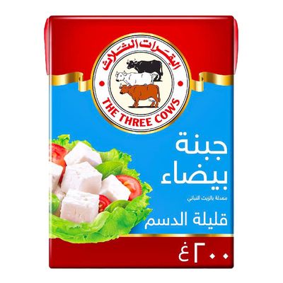 البقرات الثلاث شبيه جبنة بيضاء قليل الدسم 200 جرام