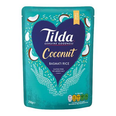 Tilda Rice Basmati Coconut Ready To Eat Gluten Free 250 G