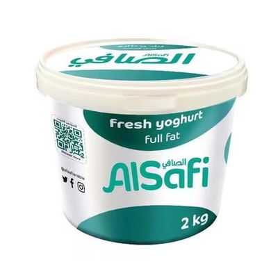 الصافي زبادي طازج كامل الدسم 2 كج