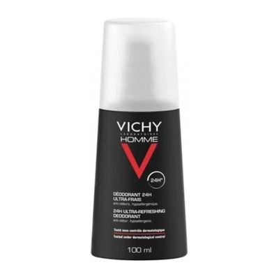 Vichy Homme Ultra-Refreshing Deodorant Spray 24H - 100ml