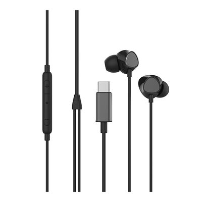 G-Tab Wired Earphones Type C - Black - VEC11