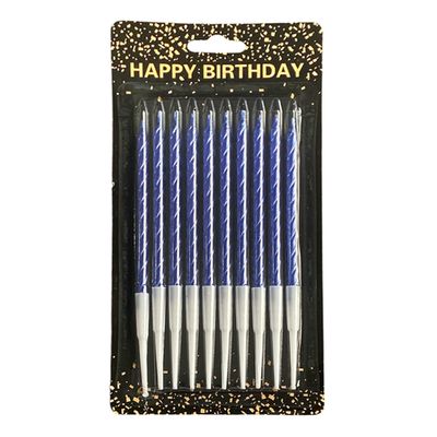 Birthday Candles Blue 10 Pieces