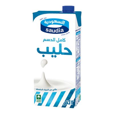 السعودية حليب طويل الأجل كامل الدسم 2 لتر