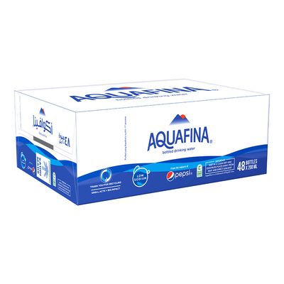 Aquafina Bottled Drinking Water Low Sodium 200 ML × 48 Box