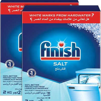Finish Dishwasher Salt 2 KG × 2