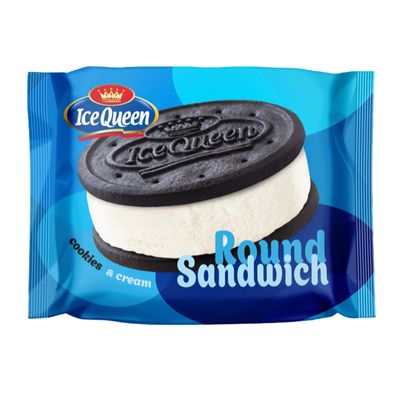 آيس كوين آيس كريم ساندويتش بالكوكيز والكريمة - 80 مل