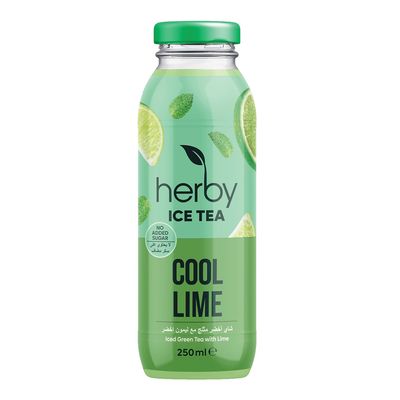 Herby Iced Green Tea With Lime No Added Sugar - 250ml