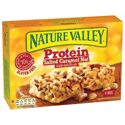 Nature Valley Cereal Bar Salted Caramel Nut 40 G × 4 Box